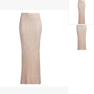 bec + bridge Shimmering Gold Pencil Skirt